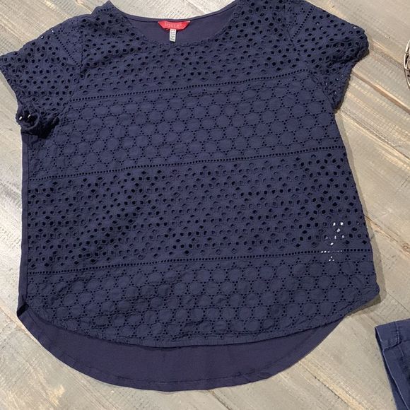 Joules Tops Joulesmixedmedianavytop Poshmark